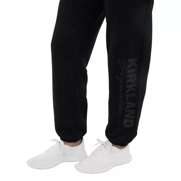 Kirkland Unisex Logo Jogger Pants Monogram Elastic Waist Drawstring Sweatpants - Picture 5 of 10